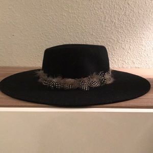 Black felt hat